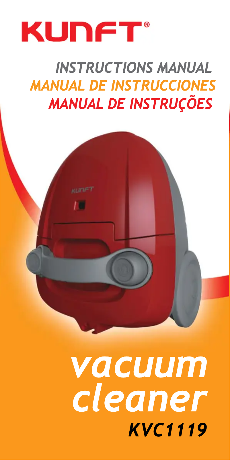 Página 1 del manual Manual de usuario Kunft KVC1119