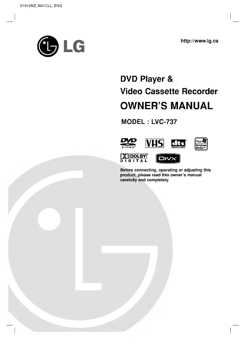Página nº 1 - Manual de usuario LG LVC-737