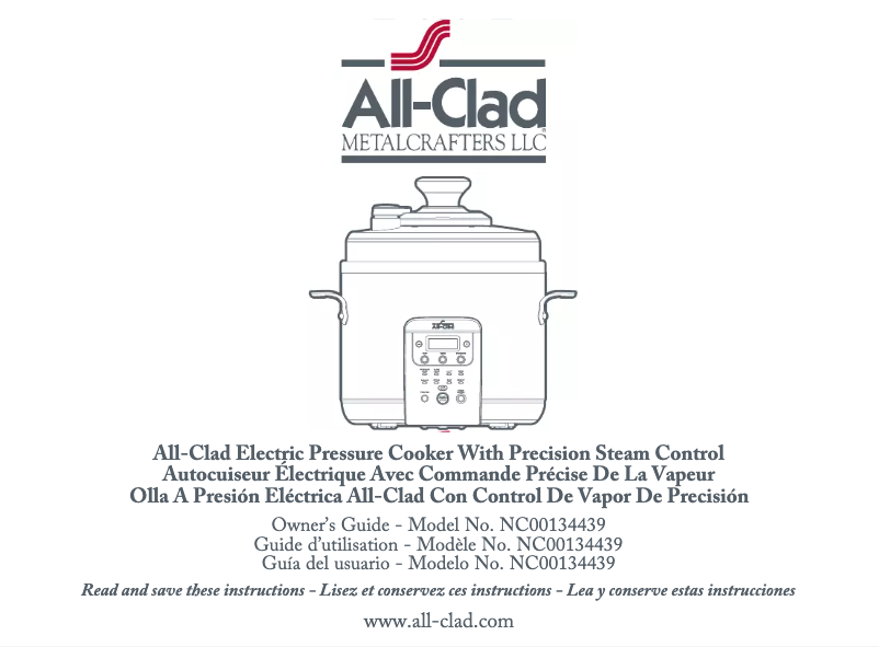 Página 1 del manual Manual de usuario All-Clad CZ720051