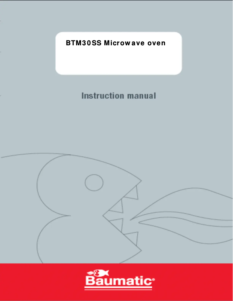 Página 1 del manual Manual de usuario Baumatic BTM30SS