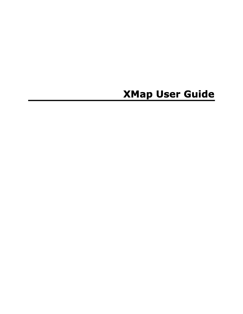 Imagen de la primera página del manual del dispositivo XMap 8 GIS