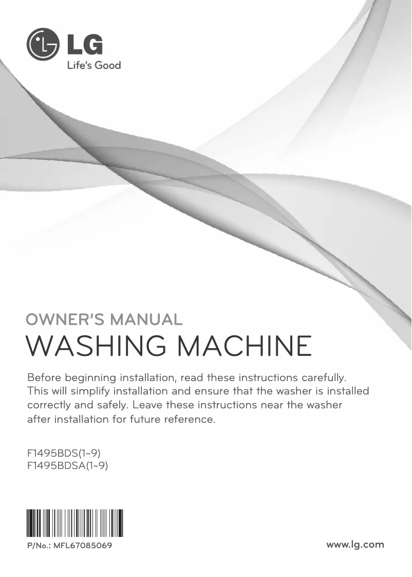 Página 1 del manual Manual de usuario LG F1495BDSA