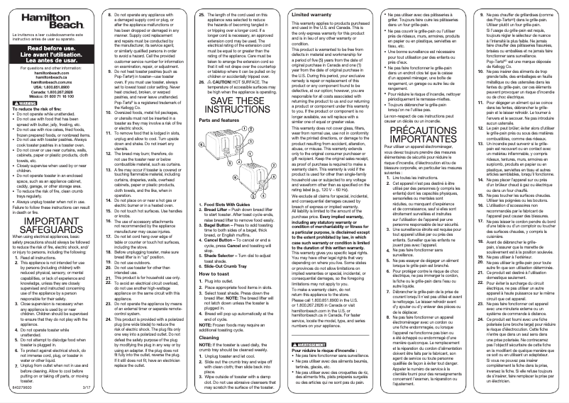 Imagen de la primera página del manual del dispositivo 24911