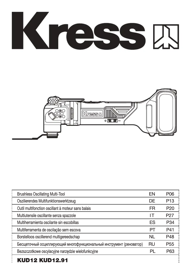 Página nº 1 - Manual de usuario Kress KUD12.91