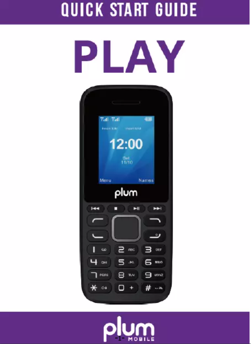 Imagen de la primera página del manual del dispositivo Play