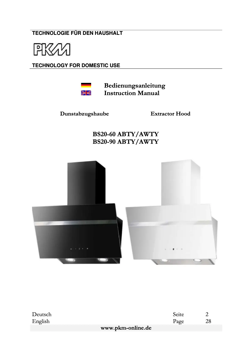 Imagen de la primera página del manual del dispositivo BS20-60 ABTY