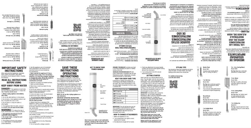 Página 1 del manual Manual de usuario Conair Bubble Wand CB05