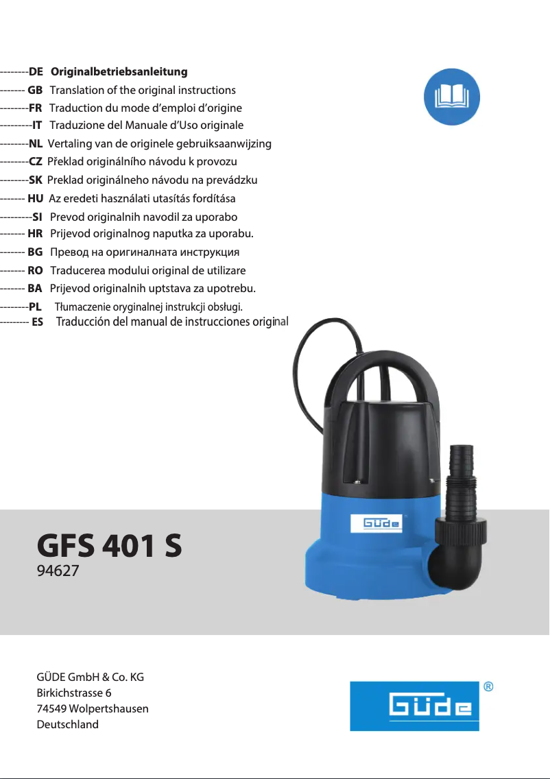 Página 1 del manual Manual de usuario Güde GFS 401 S