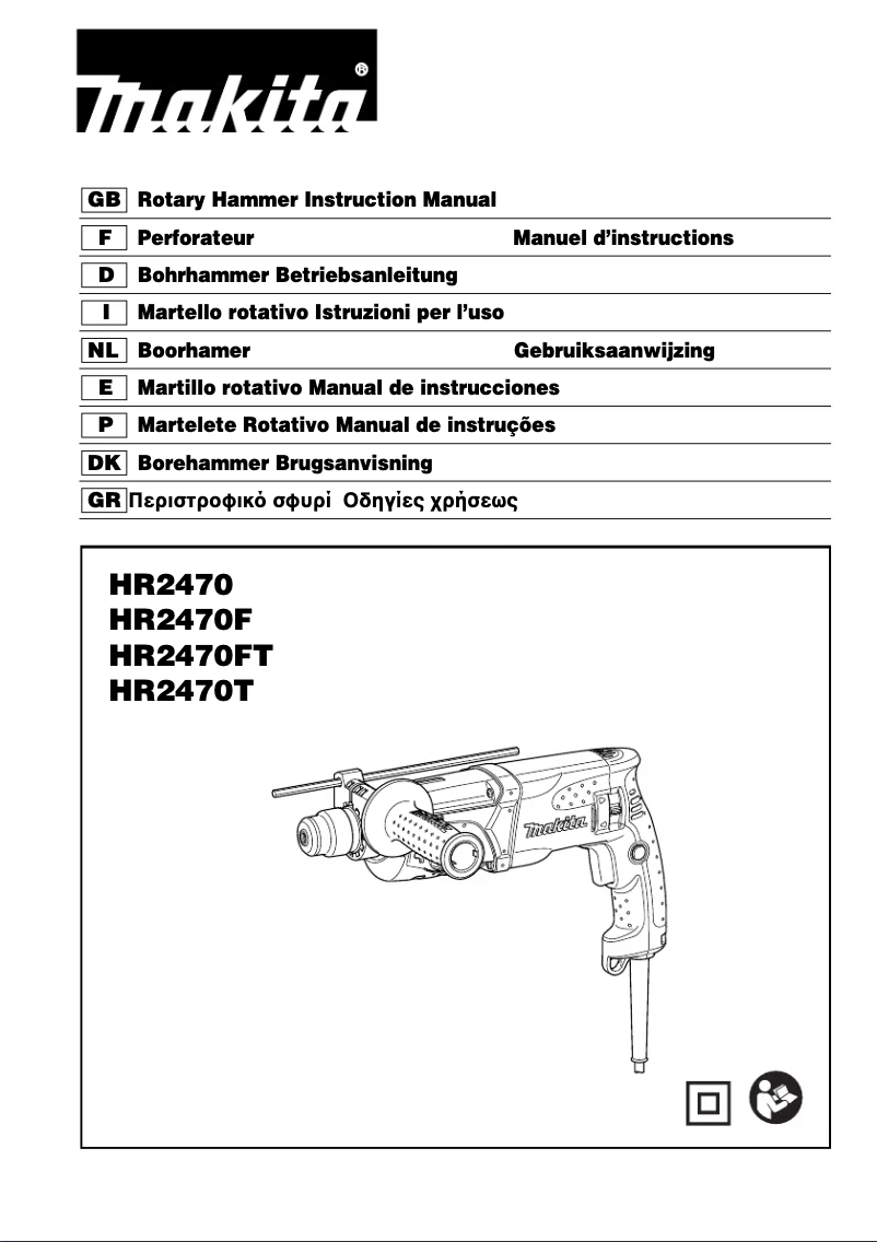 Página 1 del manual Manual de usuario Makita HR2470BX40