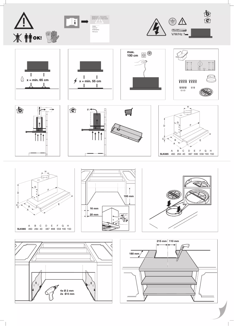 Imagen de la primera página del manual del dispositivo SLK985RVS