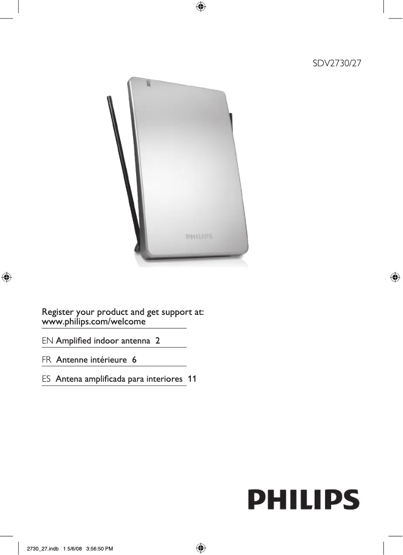 Página 1 del manual Manual de usuario Philips SDV2730