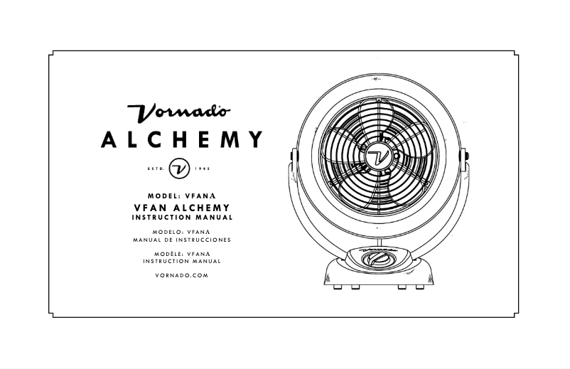 Página nº 1 - Manual de usuario Vornado VFAN Alchemy