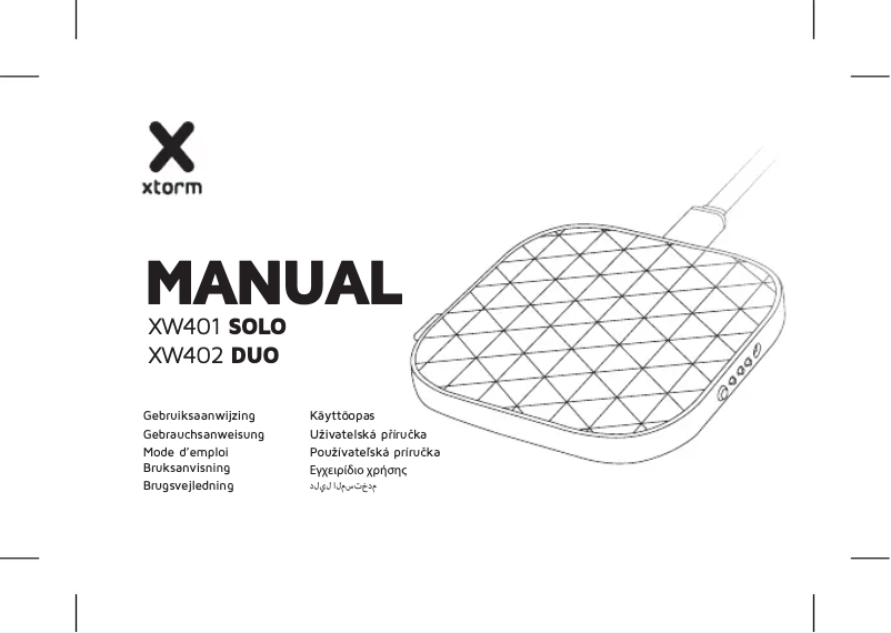 Imagen de la primera página del manual del dispositivo XW401