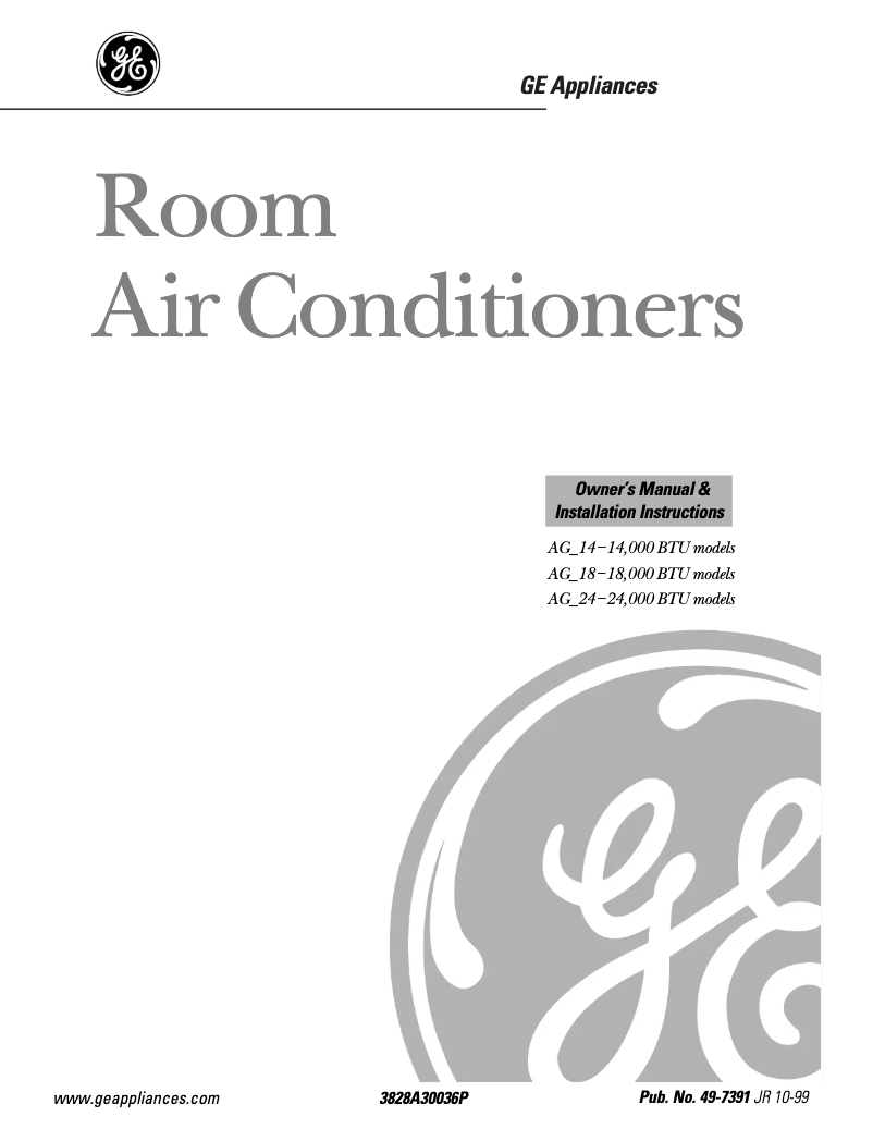 Imagen de la primera página del manual del dispositivo AGP18DB