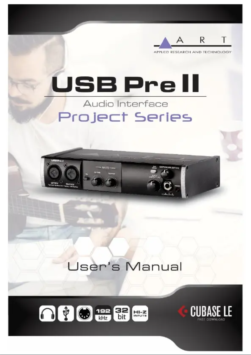 Imagen de la primera página del manual del dispositivo USB Pre II
