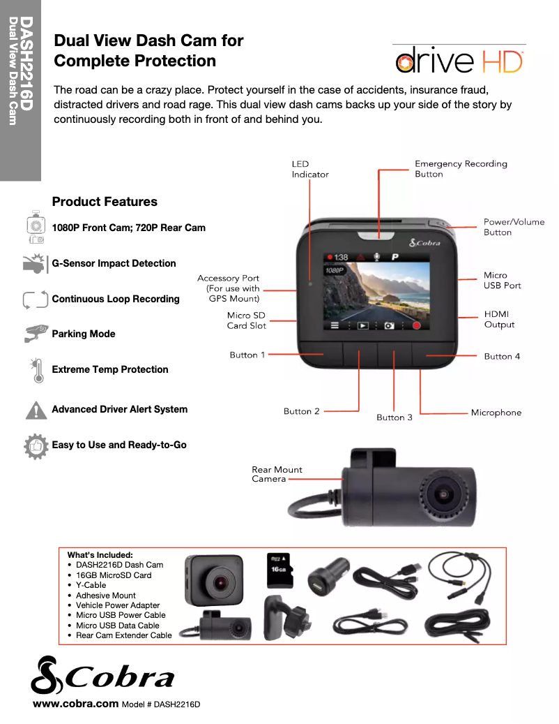 Imagen de la primera página del manual del dispositivo DASH 2216D