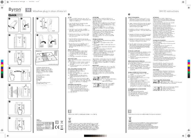 Imagen de la primera página del manual del dispositivo B431E