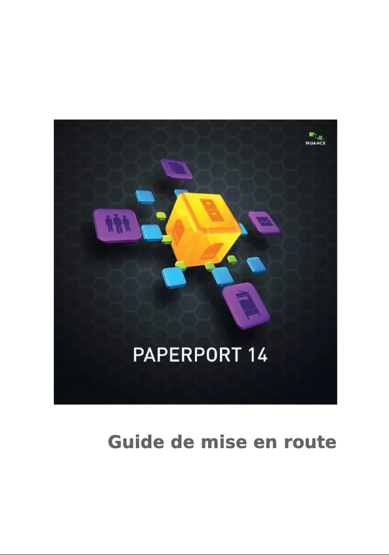 Imagen de la primera página del manual del dispositivo PaperPort Professional 14