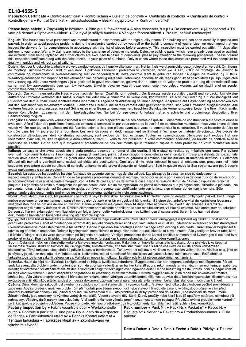 Página 1 del manual Manual de usuario Palmako Charlotte