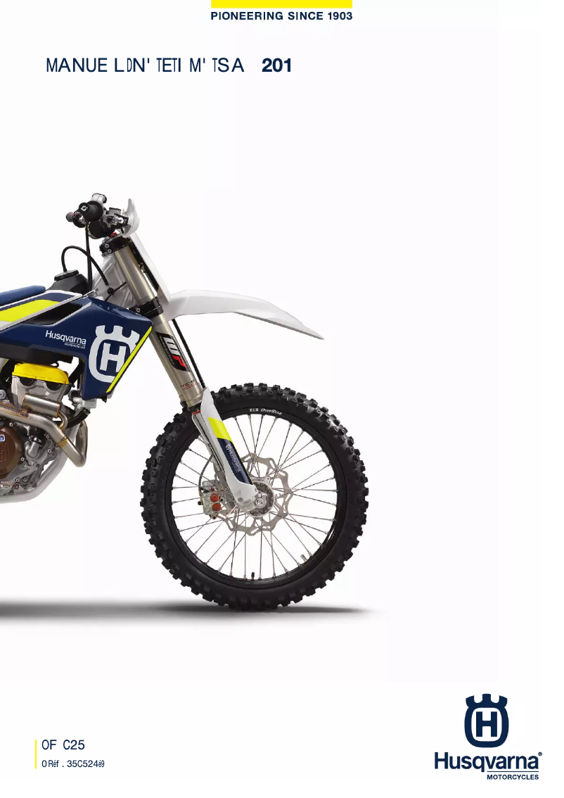 Página 1 del manual Manual de usuario Husqvarna FC 250 (2016)