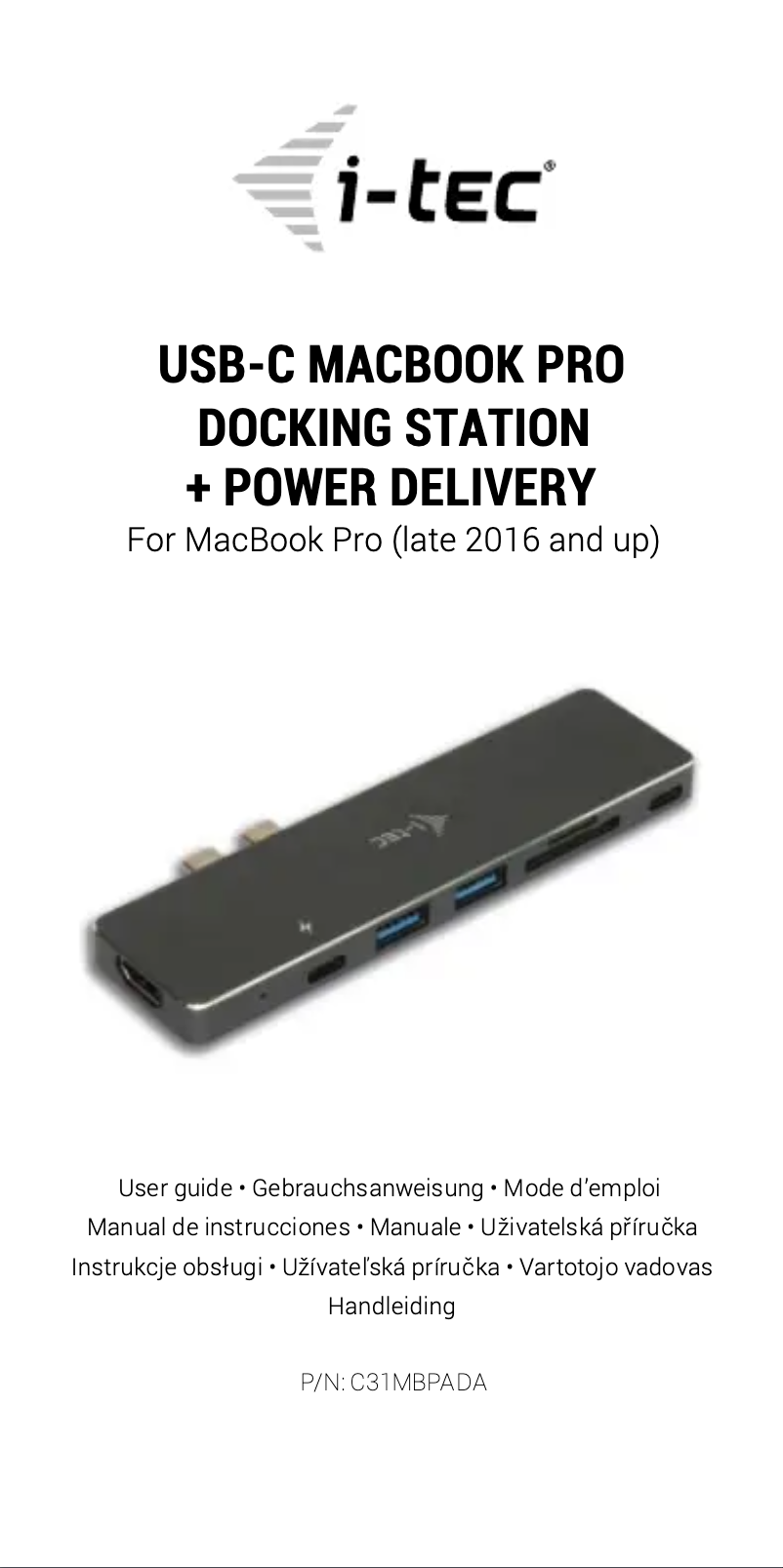 Imagen de la primera página del manual del dispositivo C31MBPADA