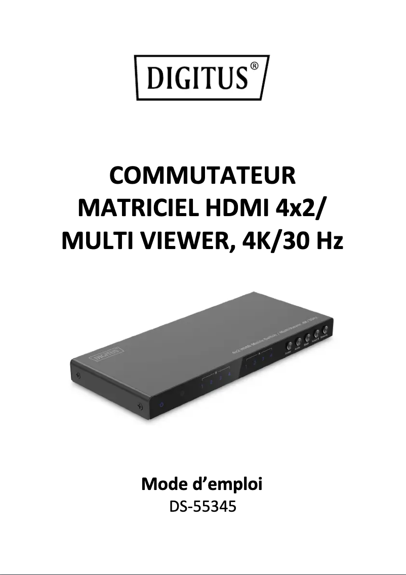 Página nº 1 - Manual de usuario Digitus DS-55345