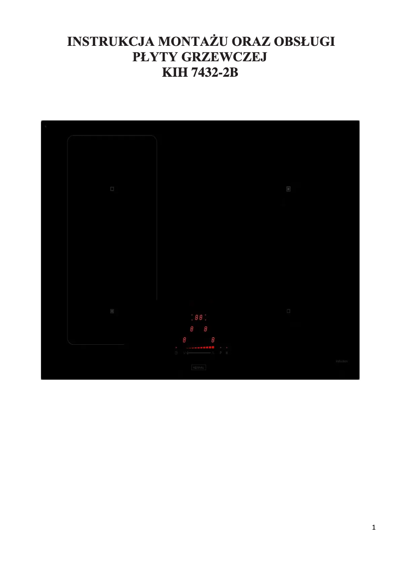 Imagen de la primera página del manual del dispositivo KIH 7432-2B