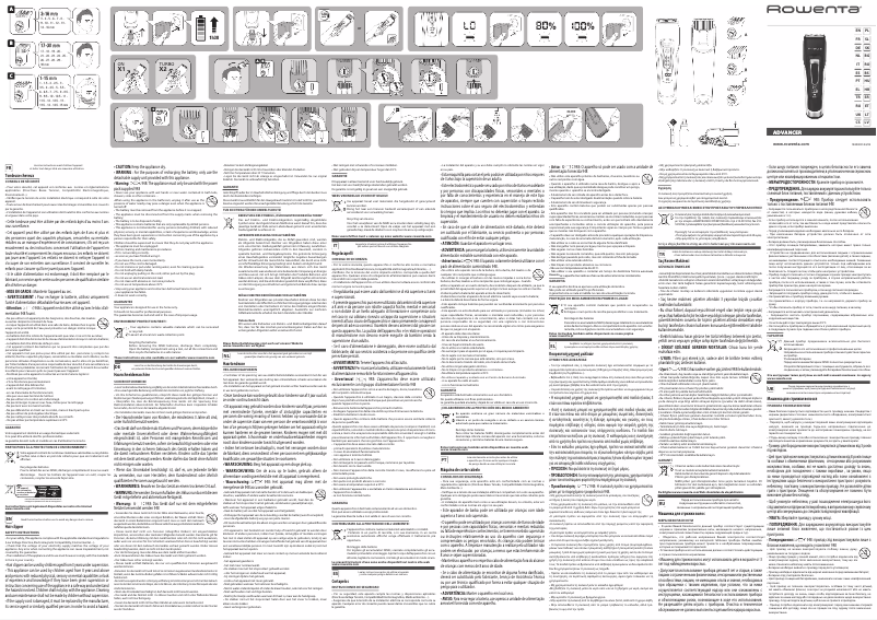 Página 1 del manual Manual de usuario Rowenta Advancer TN5241