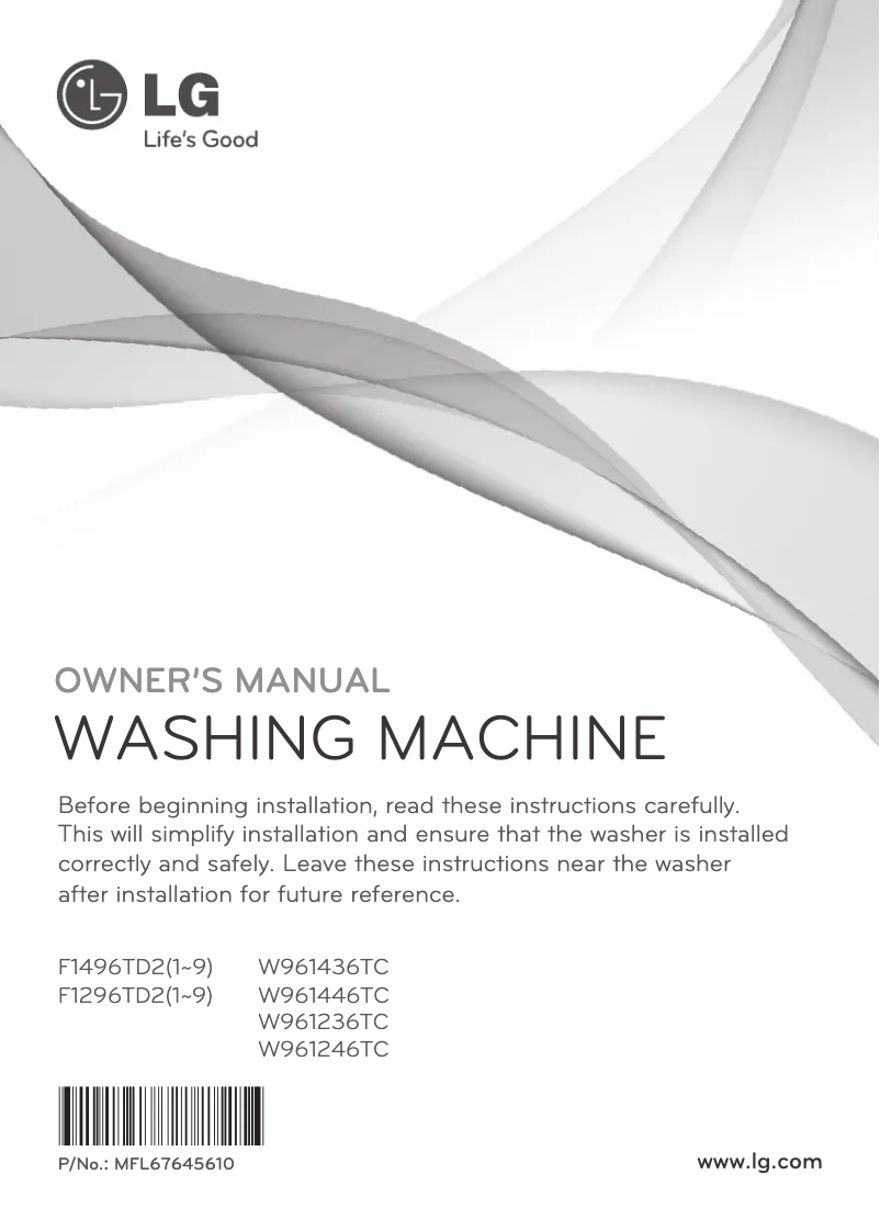 Imagen de la primera página del manual del dispositivo W961446TC