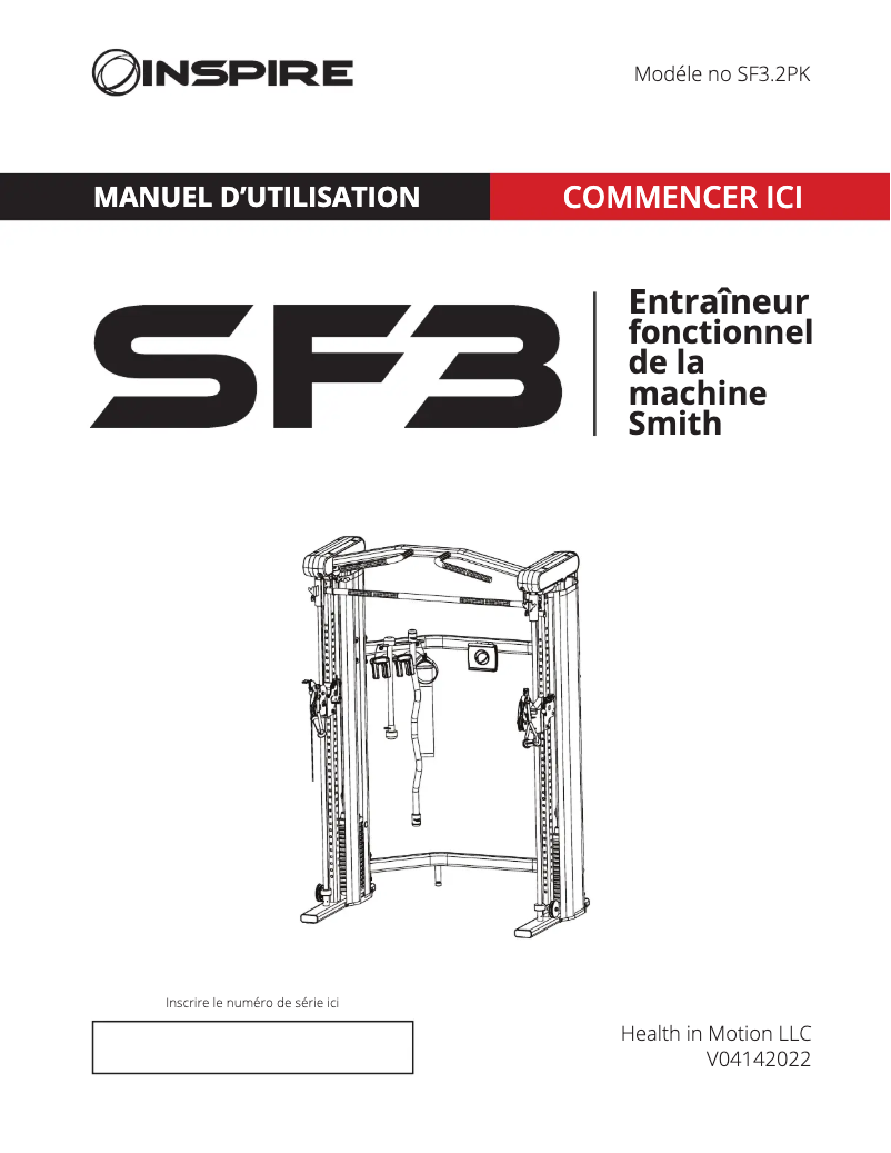 Página nº 1 - Manual de usuario Inspire SF3