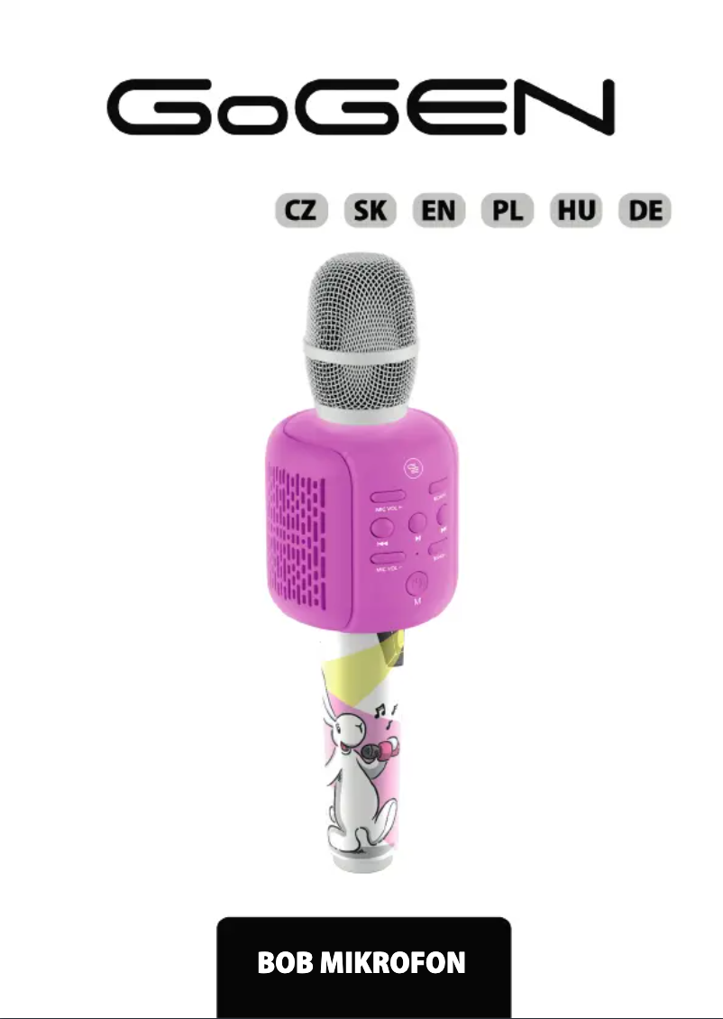 Página 1 del manual Manual de usuario GoGen BOB MIKROFON