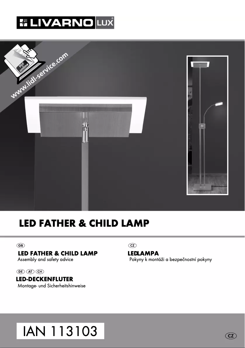 Imagen de la primera página del manual del dispositivo IAN 113103