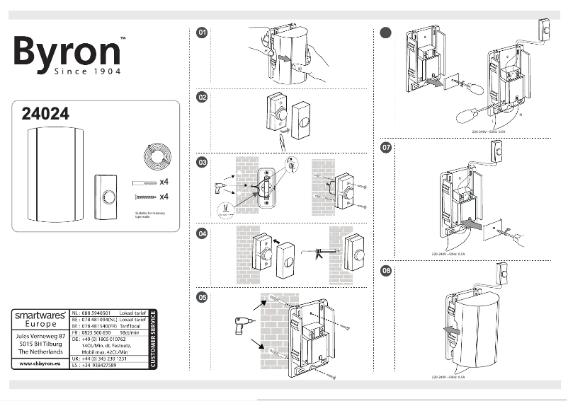 Imagen de la primera página del manual del dispositivo DBW-24024