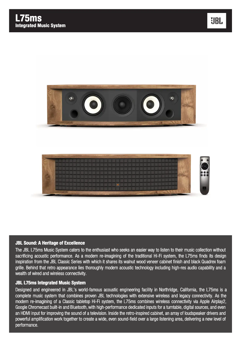 Imagen de la primera página del manual del dispositivo L75ms
