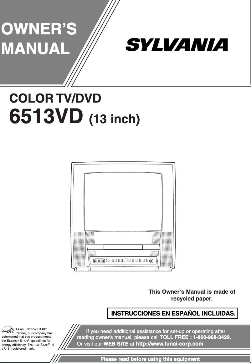 Imagen de la primera página del manual del dispositivo 6513VD