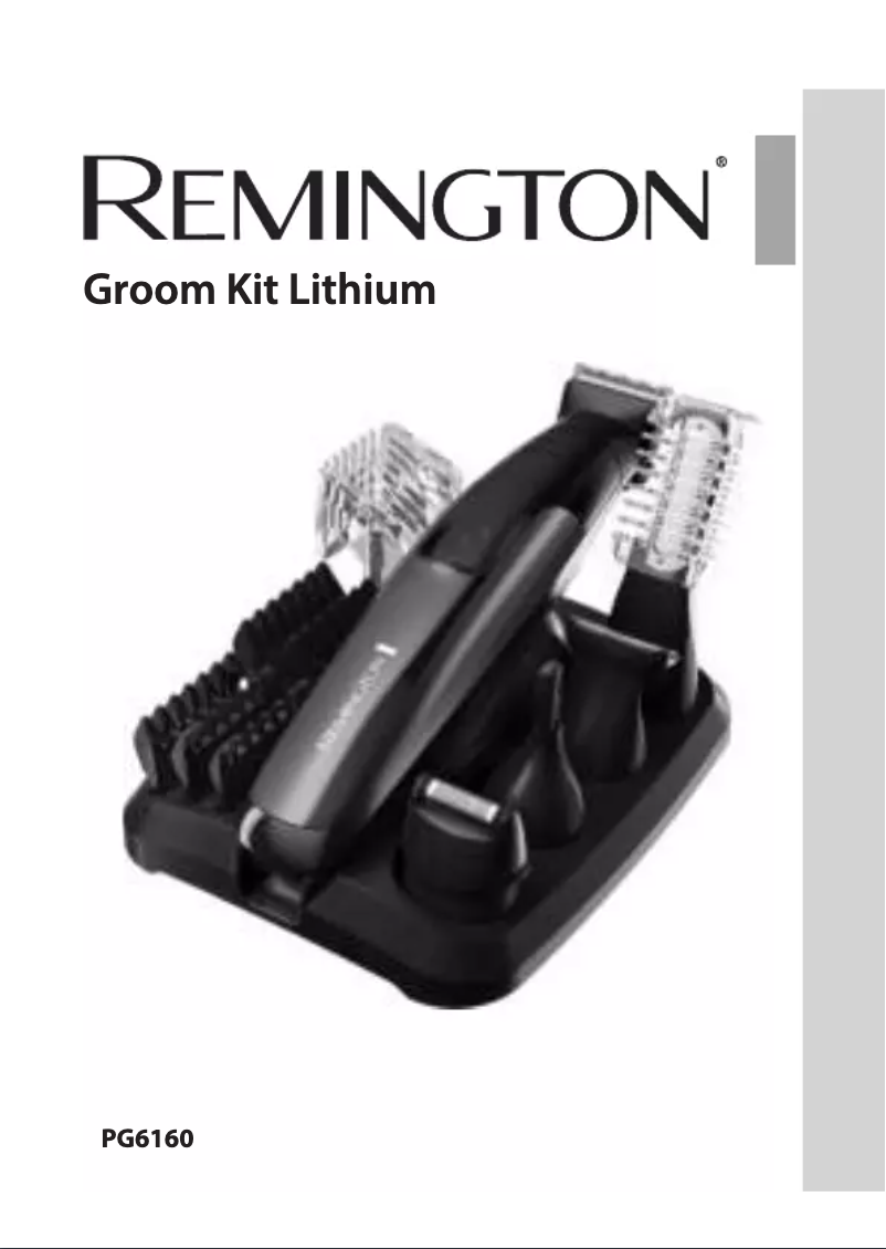 Página 1 del manual Manual de usuario Remington Groomkit Lithium PG6160