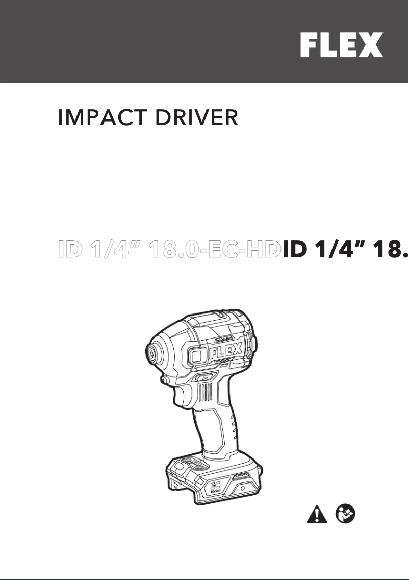 Página nº 1 - Manual de usuario Flex ID 1/4" 18.0-EC HD