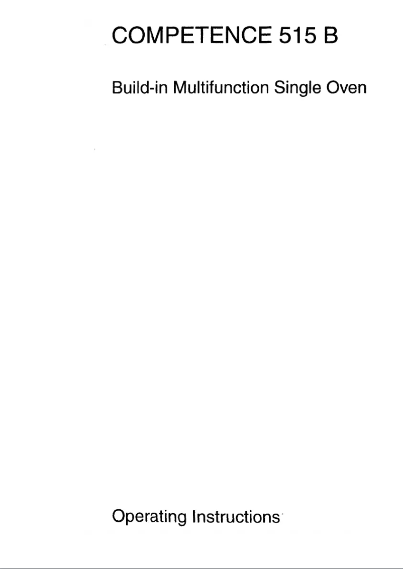 Imagen de la primera página del manual del dispositivo Competence 515B W