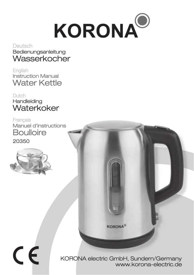 Página 1 del manual Manual de usuario Korona 20350