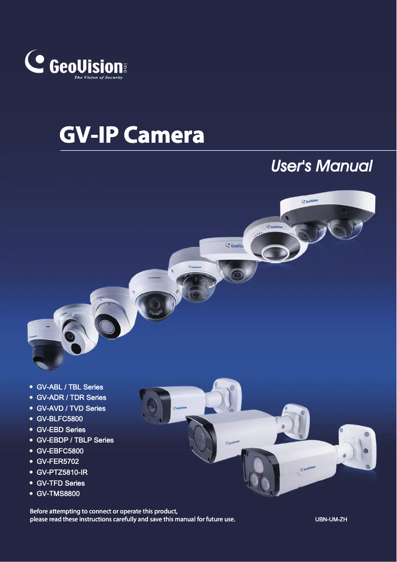 Página 1 del manual Manual de usuario Geovision GV-ABL4712