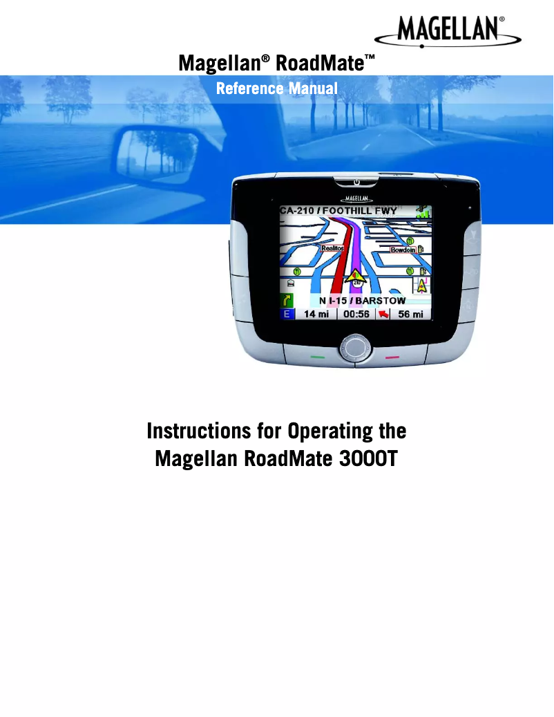 Página nº 1 - Manual de usuario Magellan RoadMate 3050T