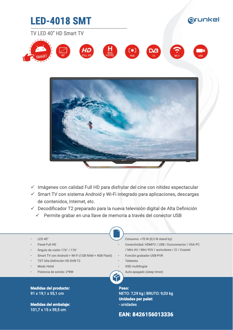 Imagen de la primera página del manual del dispositivo LED-4018 SMT