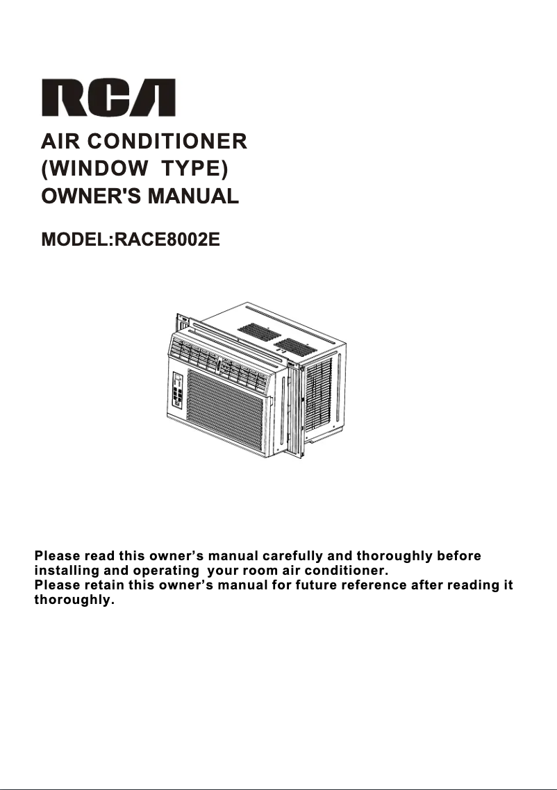 Imagen de la primera página del manual del dispositivo RACE8002E