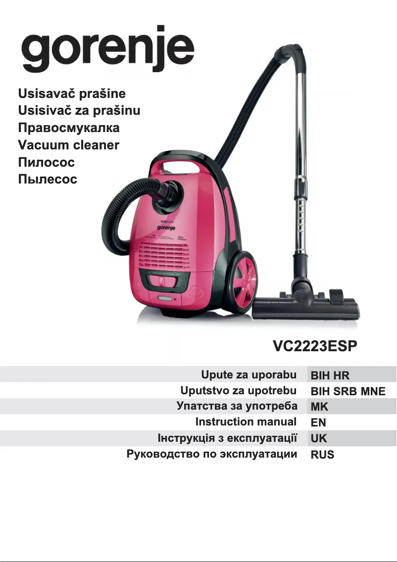 Imagen de la primera página del manual del dispositivo VC2223ESP