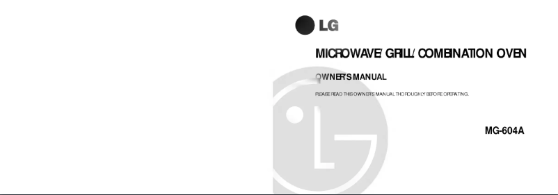 Página 1 del manual Manual de usuario LG MG-604A