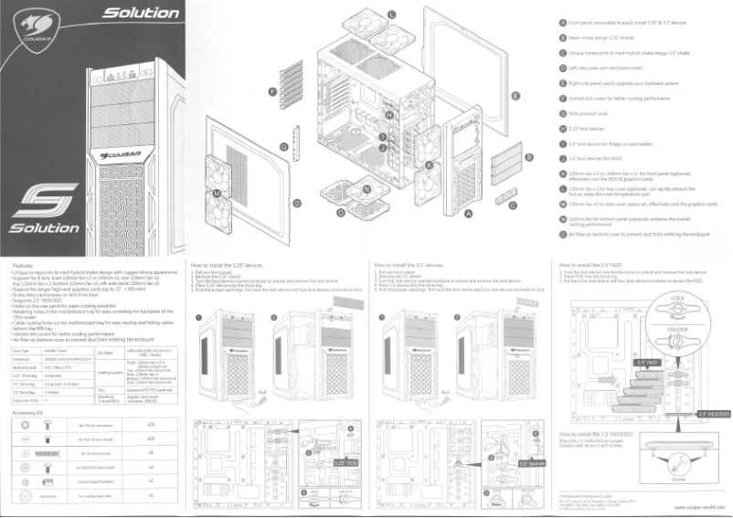 Página 1 del manual Manual de usuario Cougar Solution
