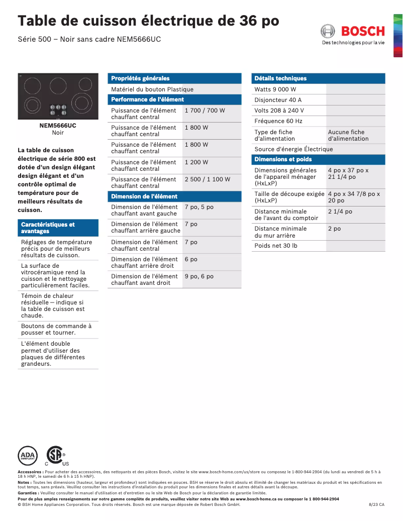 Imagen de la primera página del manual del dispositivo NEM5666UC