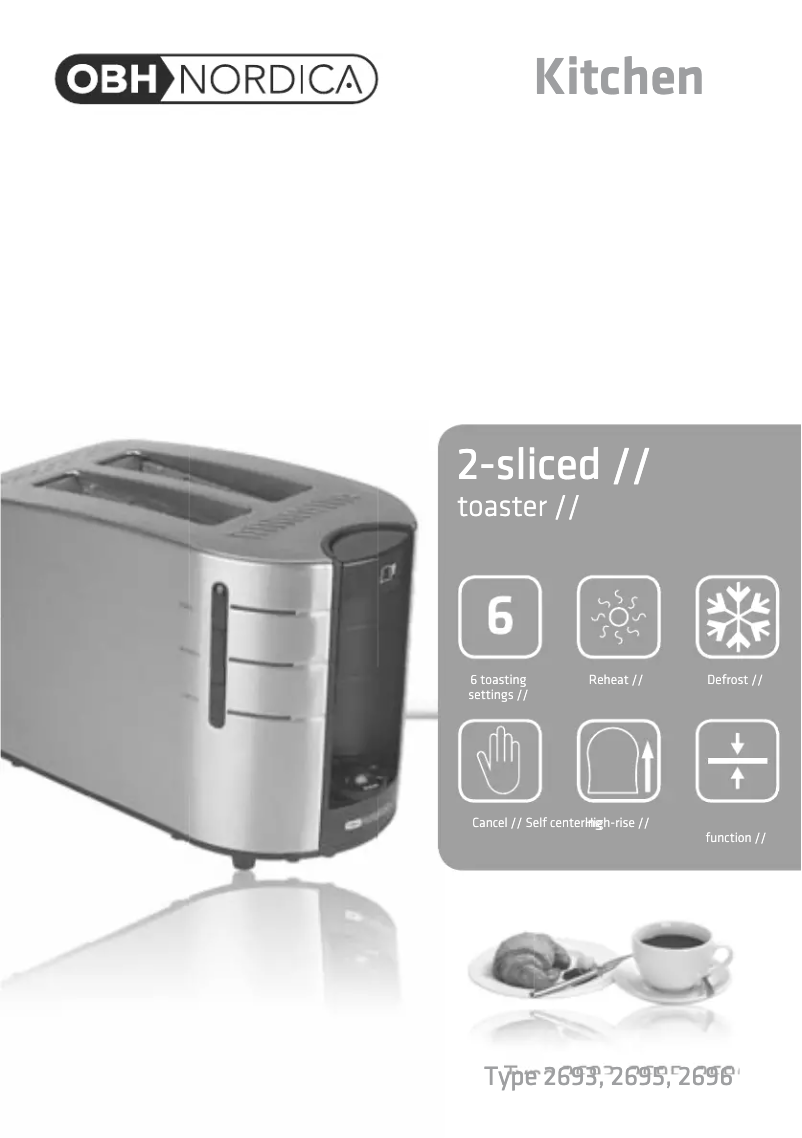 Página 1 del manual Manual de usuario OBH Nordica Avanti 2695