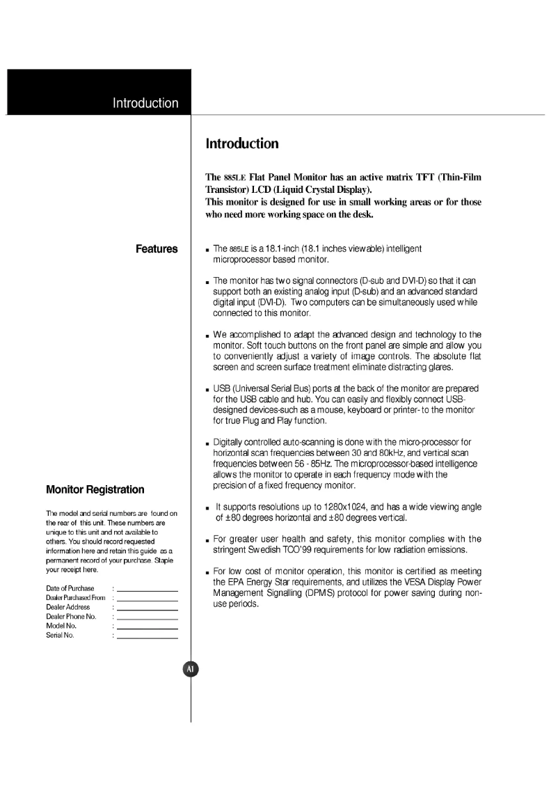 Imagen de la primera página del manual del dispositivo LB885D