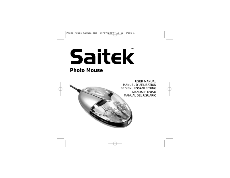 Página 1 del manual Manual de usuario Saitek Photo Mouse